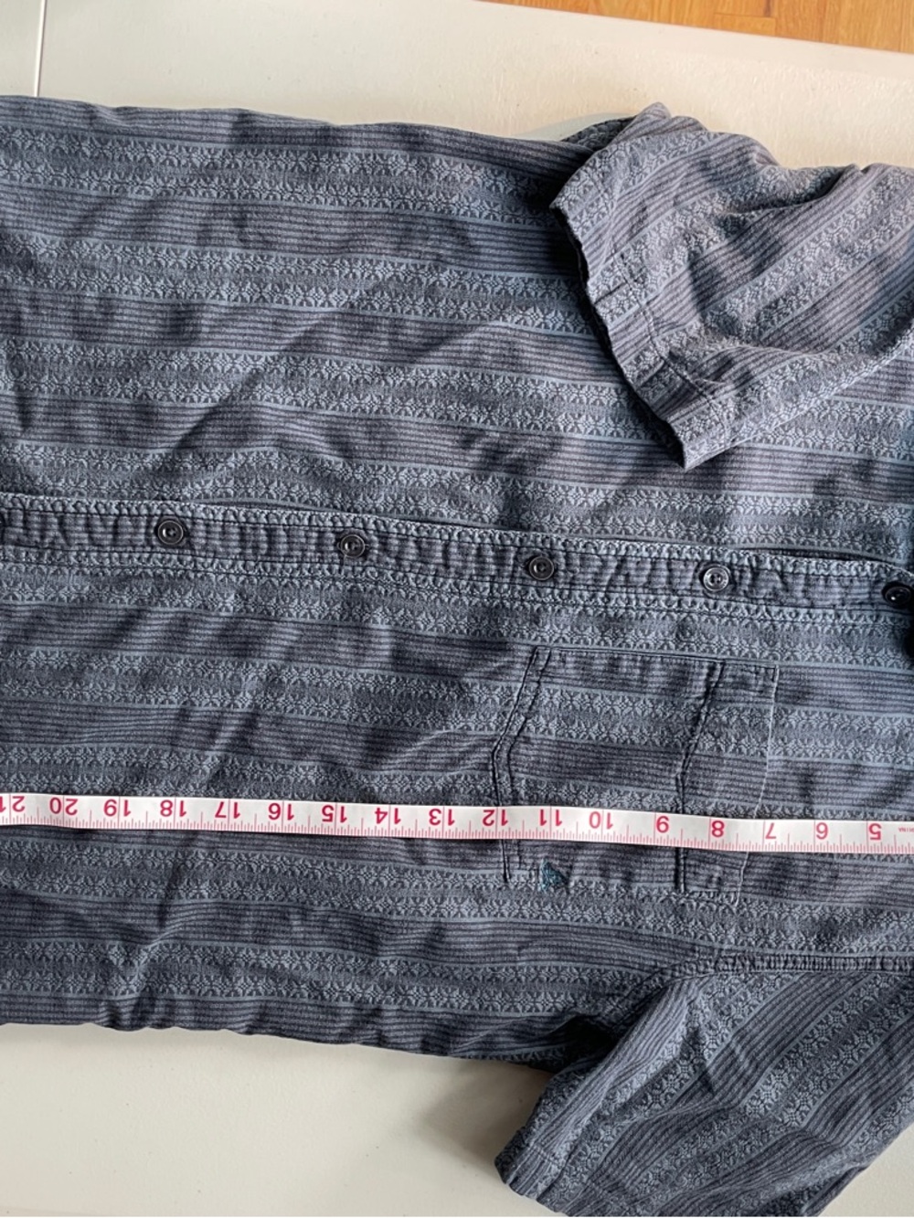 Prana Short-Sleeve Button-Up Shirt in Charcoal Gray - Picture 6 of 10